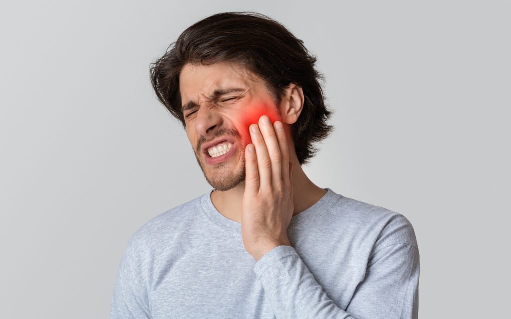 Clear aligners on teeth